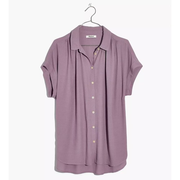 Madewell Tops - NWOT Madewell Serene Lavender Central Drapey Shirt